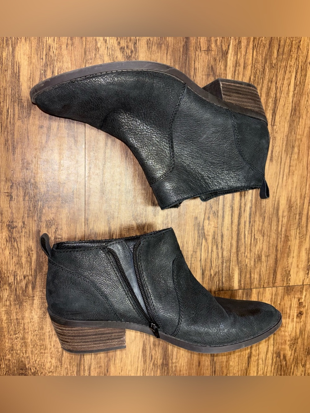 Lucky Brand Leather Ankle Boots Size 9